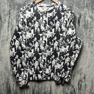 Eleven Paris Large Norman Crewneck Iconic People Portrait Long Sleeve Sweatshirt